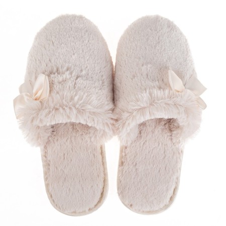Slippers female color beige, size 35-1