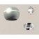 Turning lamp Ambrella Light, XS1103011, MR16 GU5.3 LED 3W, 4200K, Silver Sand, Silver