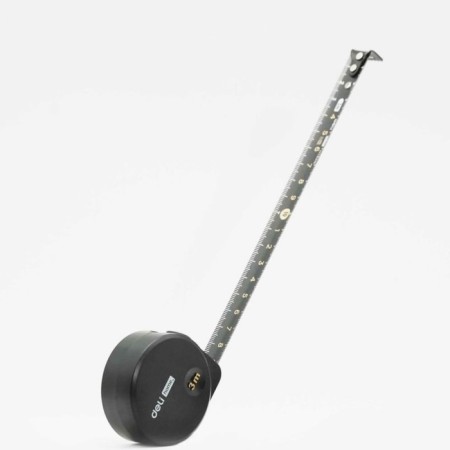 Roulette Deli HT8316 104618, Softtach Corps, Black, 3 m x 16 mm-1
