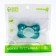 Orthodontic dummy nipple, silicone, +0x., Biryuza color