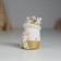 Polystone souvenir "Deer white in a hat and scarf" 4x4x7 cm