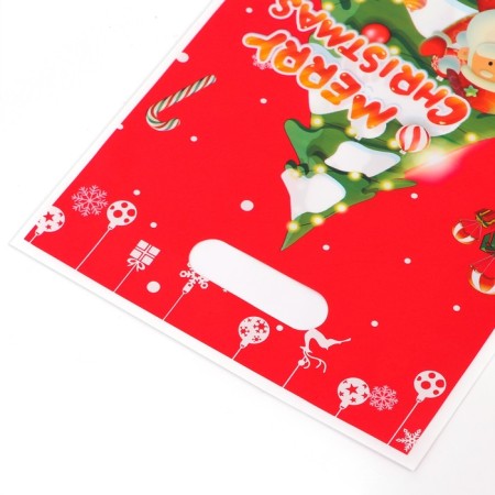 Gift package, from pearl film, "Christmas tree and gifts", 17x25 ± 1cm 30mkm-1