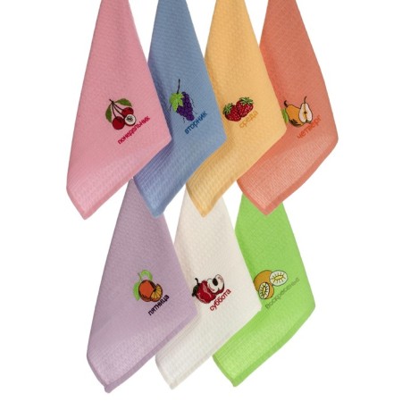 A set of wuffed napkins Diva Afrodita Ceylin “Fruits”, size 40x60 cm, 7 pcs-2