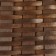Wicker basket, 21 x 16 x 10/22 cm, brown, sequoia