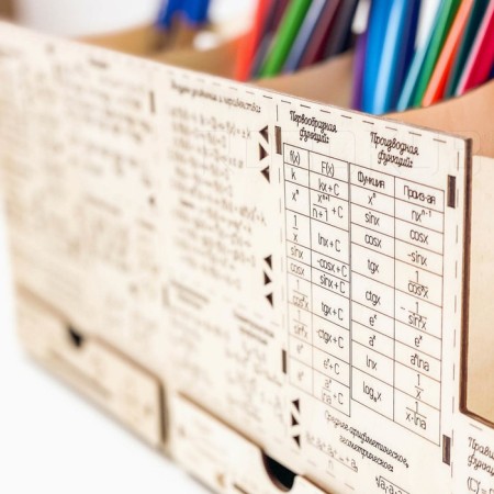Stand for pencils and pens Robokub "Mathematics: Formulas"-6