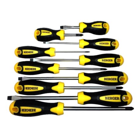 Set of screwdrivers Berger, 10 items