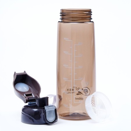 Water bottle, 600 ml, ivi, brown-1