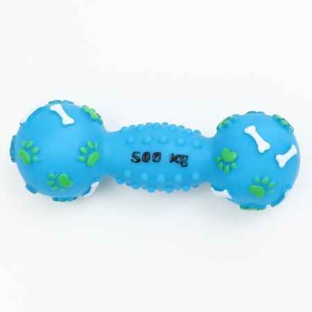 The food toy "dumbbell 500 kg", 17.5 cm, blue-1