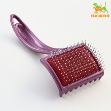 Brush - a packer soft with drops, increased number of teeth, base 68x48 mm, burgundy