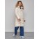 Coat insulated winter female, size 48, color light-beige