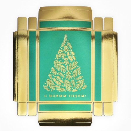 Folding box "Christmas tree", 21 x 15 x 7 cm, new year-5