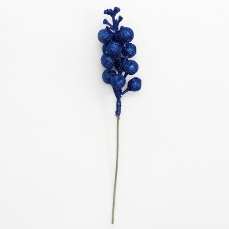 Decorative berries on a stick, blue, 4.5 × 4.5 × 20 cm-3