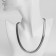 Necklace "chain" stereo, single, silver color, 40 cm