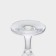 A set of glass glass for white wine Bistro, 175 ml, h = 13 cm, 6 pcs