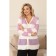 Cardigan female, size 52, white color