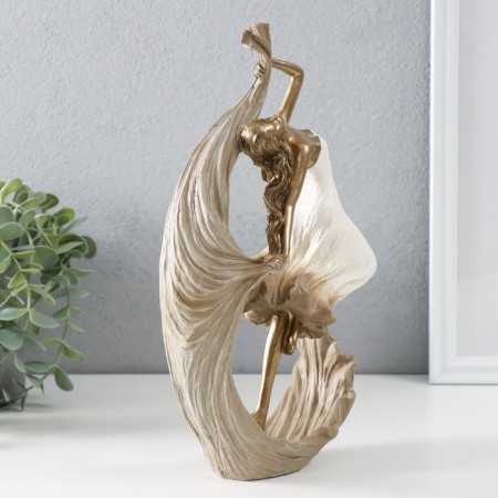 Polystone souvenir "Eluck" bronze, sand-white 17.5x7.5x29 cm-1