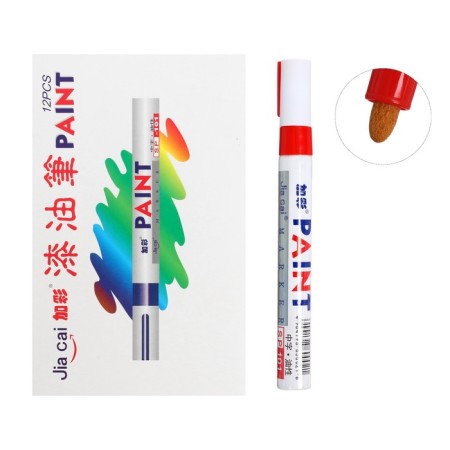 Marker-painting (varnish) Tip of bullet-shaped 4 mm, red (price per pcs)-4