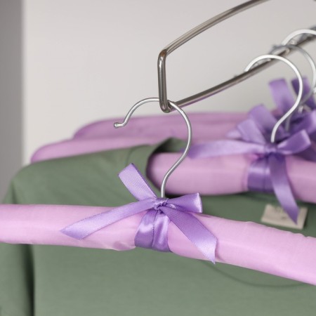 Shoulders - Manquists for clothing soft "Atlas", 5 pcs, 37.5 × 10 × 3 cm, lilac color-2