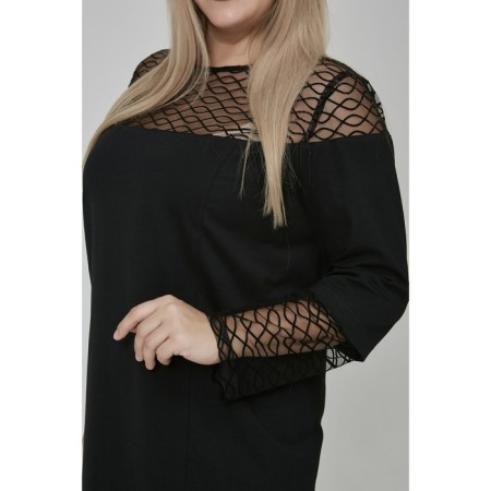 Female dress, size 58, black color-5