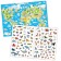 Stickers reusable "animals from all over the world", A4 format