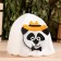Bath cap with applique "Mr. Panda"