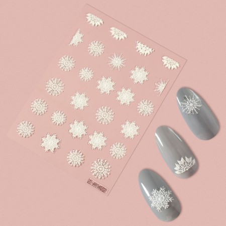 Nail stickers 6.5*5.5cm snowflakes Z-A1422 BET MAREMEN-1