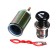 Car cigarette lighter with a nest, assembly