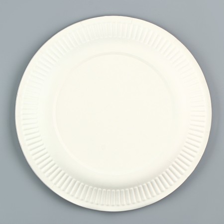 Disposable paper plate "Happy Birthday" Girland with balls, 23 cm-1