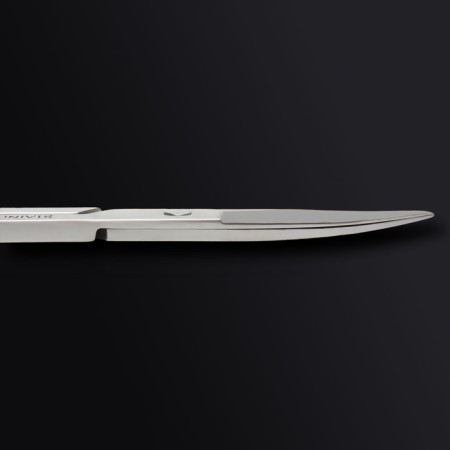 Manicure scissors "Premium", bent, wide, 9 cm, on the blist, silver color-7