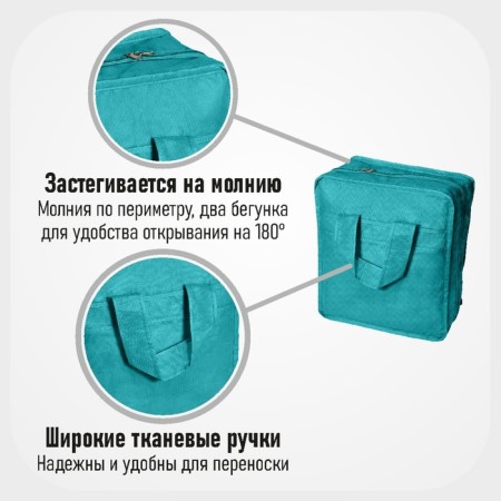 Shoes for 6 pairs, turquoise color-7