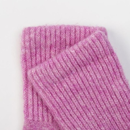 Baby socks from Mongolian wool, pink color, size 10-12 cm (1)-1