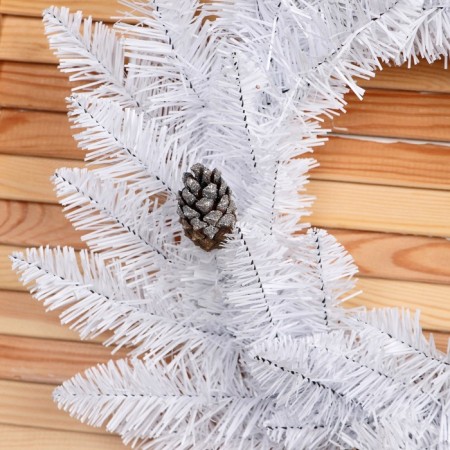 New Year's Wreath "White" bump silver 45cm-2