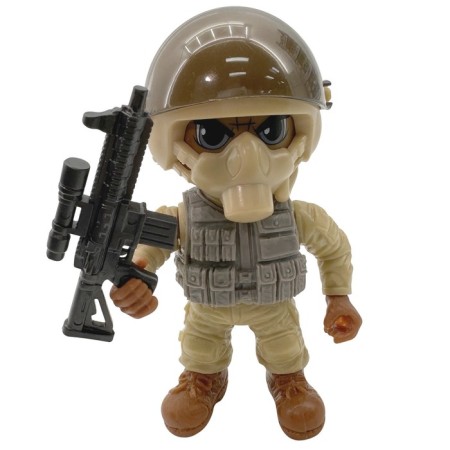 FUNKY TOYS figure "Special Forces", in gray-green uniform, 8 cm, mix-9