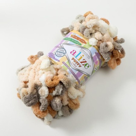 Yarn "Puffy Color" 100 % micropoliester 9m/100g (5926)-1