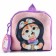 Baby plush backpack with a wallet "Cat with ice cream", 24*24 cm, lilac color