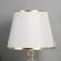 Table lamp "Edict" 1x40W E27 white/gold 27x27x45cm