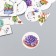 Set of stickers "succulents" 40 pcs in a box of 3.8x3.8 cm