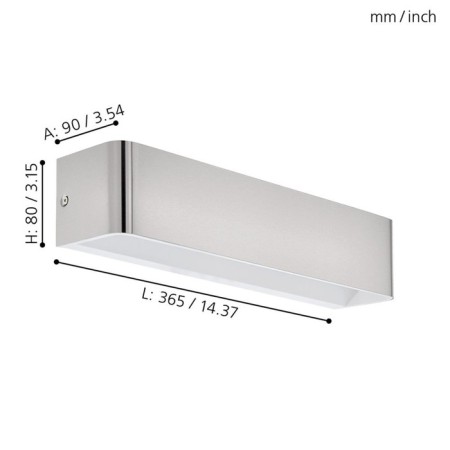 Bra Sania 4, 1x12W Led, 3000k, 1400lm, Nickel color-3