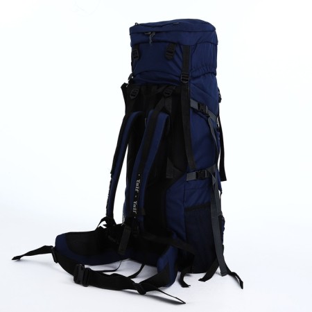Tourist backpack, TAIF, 80 liters, cord department, 2 outer pockets, blue color-2