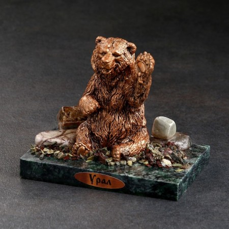 Souvenir "Friendly Bear", 7x10x9 cm, coil, gypsum