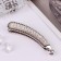 Hair banana "Pearl paradise" 10.5 cm, gold