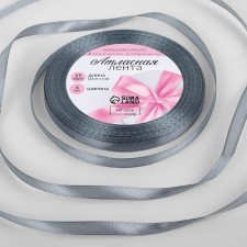 Satin tape, 6 mm × 23 ± 1 m, color gray No. 03