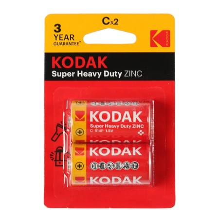 Salt battery Kodak Extra Heavy Duty, C, R14-2BL, 1.5V, Blister, 2 pcs.