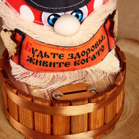 The charm-cap "Be healthy, live rich", 22 x 14 cm, mix-3