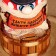 The charm-cap "Be healthy, live rich", 22 x 14 cm, mix