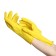 Gloves latex economic size l, 30 g, yellow color