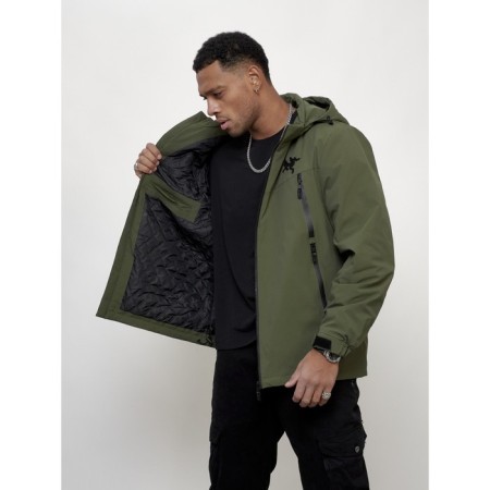 Male spring jacket, size 50, khaki color-13