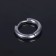Piercing in the ear "Ring", external d = 14 mm, internal d = 11 mm, color silver