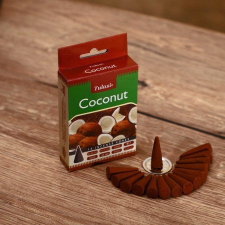 Incense "tulasi" 15 aromacons of coconut