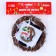 Set for creativity - Create the New Year's decoration "Wreath - Snowman with a broom"